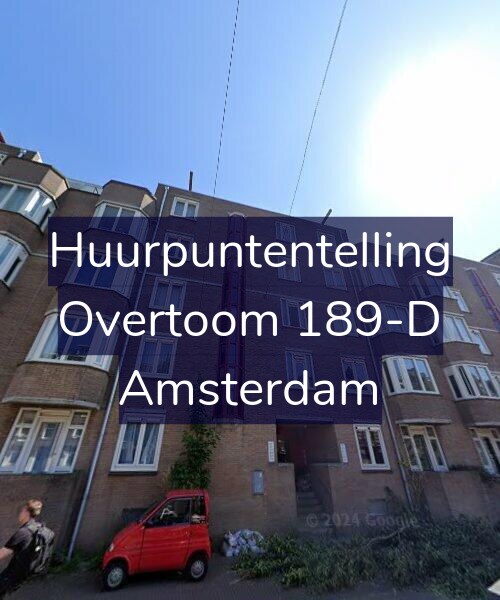 Foto gevel Huurpuntentelling voor Overtoom 189-D, Amsterdam