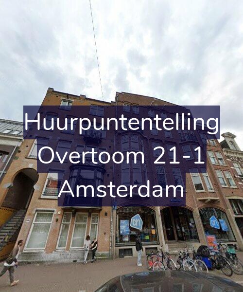 Foto gevel Huurpuntentelling voor Overtoom 21-1, Amsterdam