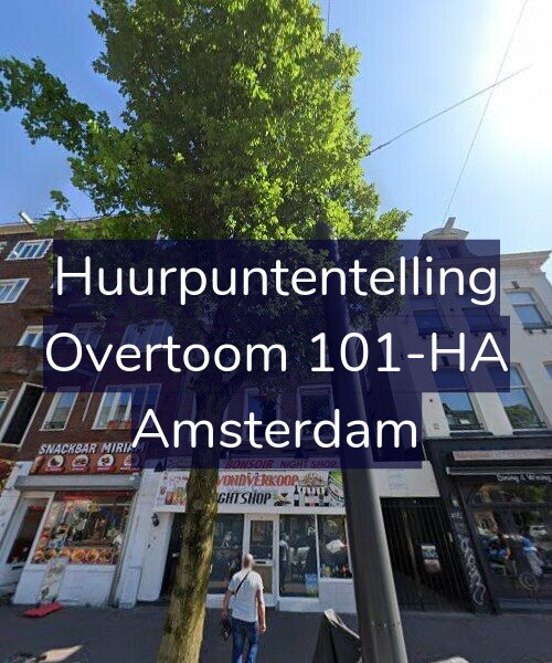 Foto gevel Huurpuntentelling voor Overtoom 101-HA, Amsterdam