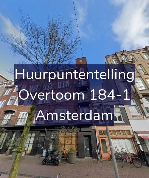 Foto gevel Huurpuntentelling voor Overtoom 184-1, Amsterdam