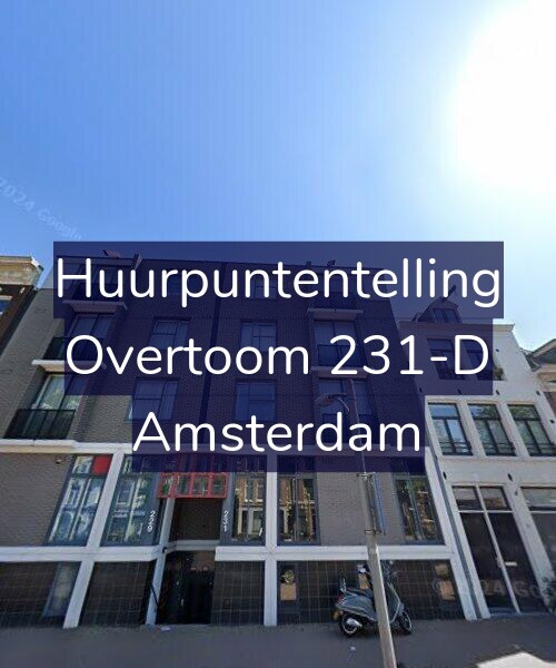 Foto gevel Huurpuntentelling voor Overtoom 231-D, Amsterdam