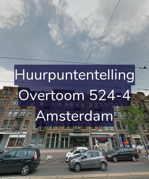 Foto gevel Huurpuntentelling voor Overtoom 524-4, Amsterdam