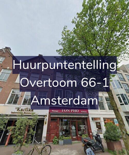 Foto gevel Huurpuntentelling voor Overtoom 66-1, Amsterdam