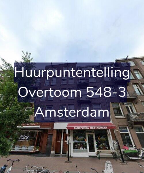 Foto gevel Huurpuntentelling voor Overtoom 548-3, Amsterdam