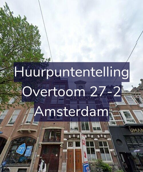 Foto gevel Huurpuntentelling voor Overtoom 27-2, Amsterdam