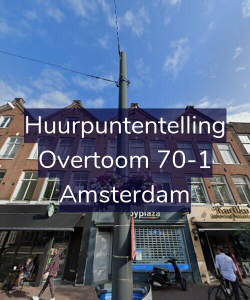 Foto gevel Huurpuntentelling voor Overtoom 70-1, Amsterdam