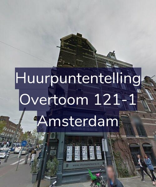 Foto gevel Huurpuntentelling voor Overtoom 121-1, Amsterdam