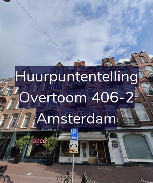 Foto gevel Huurpuntentelling voor Overtoom 406-2, Amsterdam