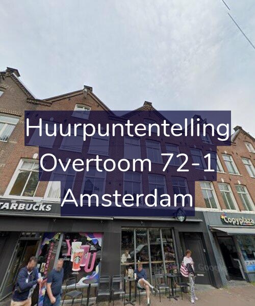 Foto gevel Huurpuntentelling voor Overtoom 72-1, Amsterdam