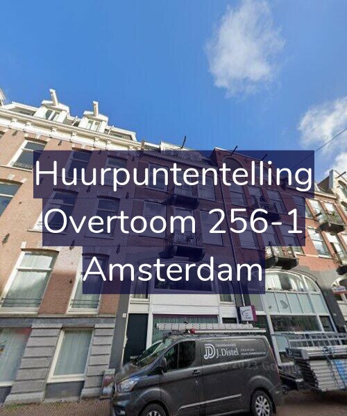 Foto gevel Huurpuntentelling voor Overtoom 256-1, Amsterdam
