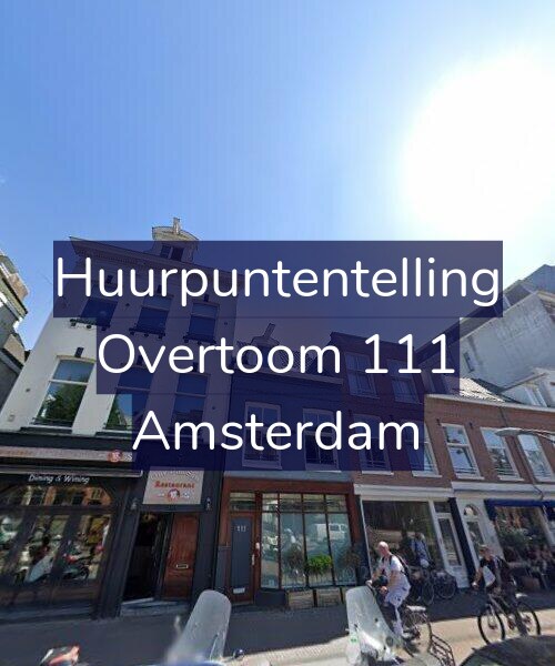 Foto gevel Huurpuntentelling voor Overtoom 111, Amsterdam