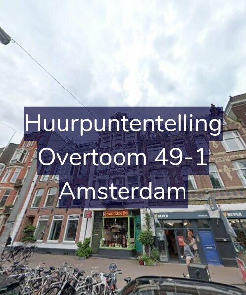 Foto gevel Huurpuntentelling voor Overtoom 49-1, Amsterdam