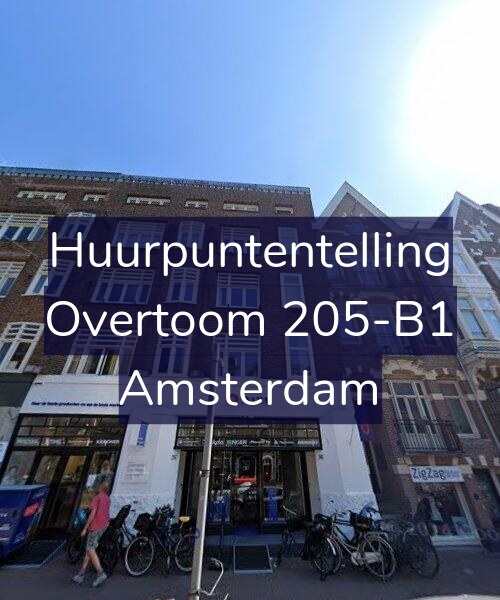 Foto gevel Huurpuntentelling voor Overtoom 205-B1, Amsterdam
