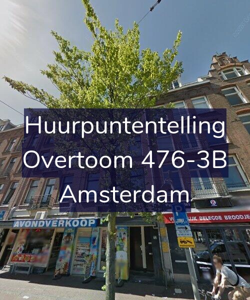 Foto gevel Huurpuntentelling voor Overtoom 476-3B, Amsterdam