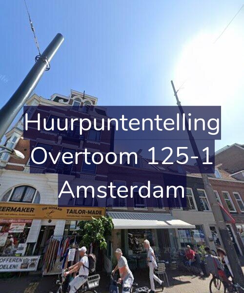 Foto gevel Huurpuntentelling voor Overtoom 125-1, Amsterdam