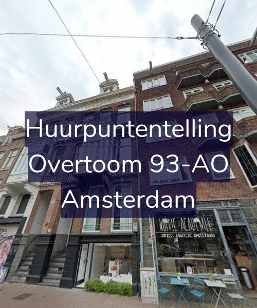 Foto gevel Huurpuntentelling voor Overtoom 93-AO, Amsterdam