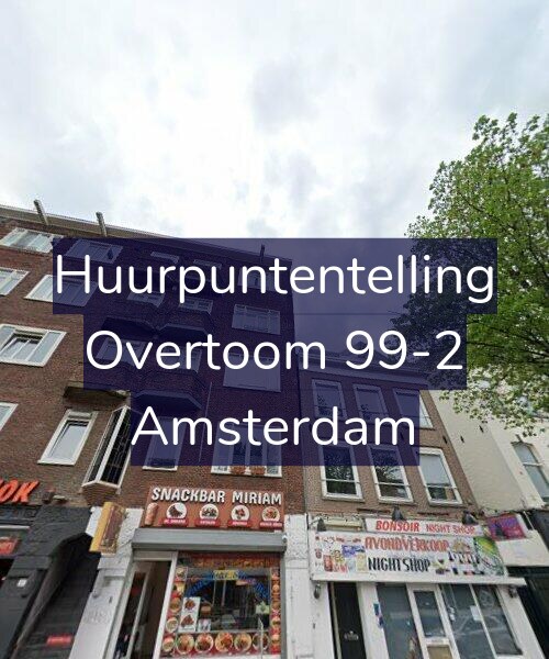 Foto gevel Huurpuntentelling voor Overtoom 99-2, Amsterdam