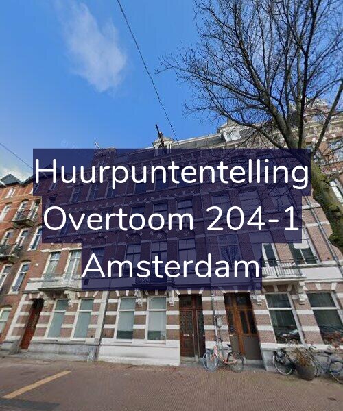 Foto gevel Huurpuntentelling voor Overtoom 204-1, Amsterdam