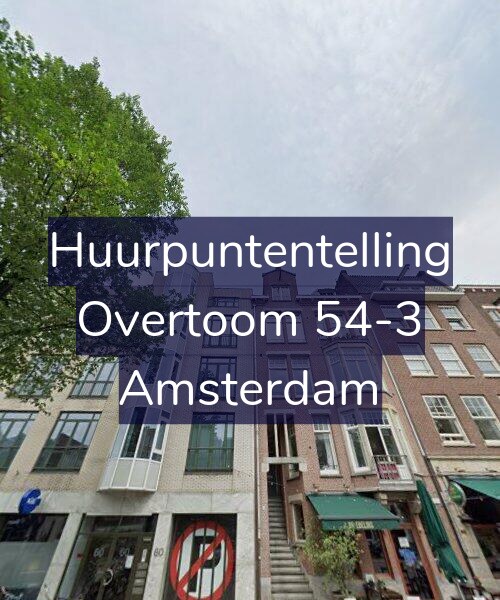 Foto gevel Huurpuntentelling voor Overtoom 54-3, Amsterdam