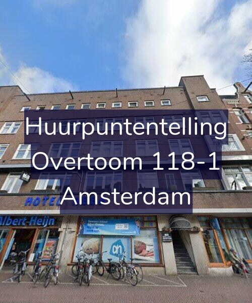 Foto gevel Huurpuntentelling voor Overtoom 118-1, Amsterdam