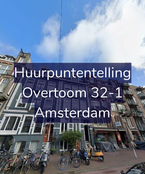 Foto gevel Huurpuntentelling voor Overtoom 32-1, Amsterdam