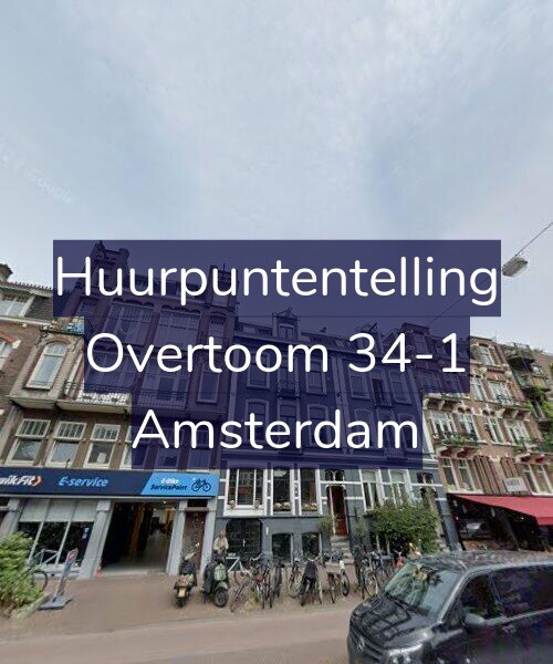 Foto gevel Huurpuntentelling voor Overtoom 34-1, Amsterdam