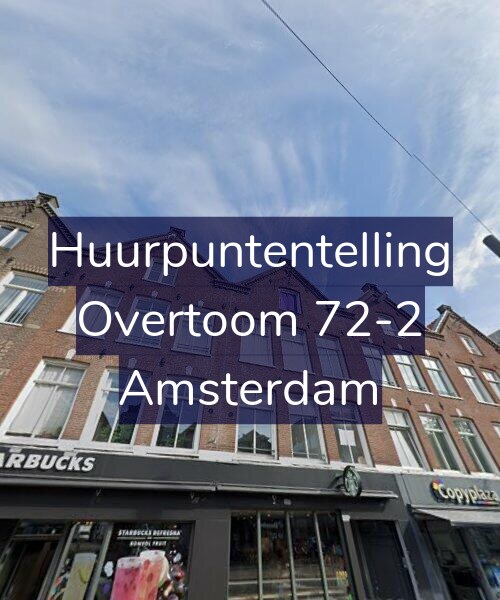 Foto gevel Huurpuntentelling voor Overtoom 72-2, Amsterdam