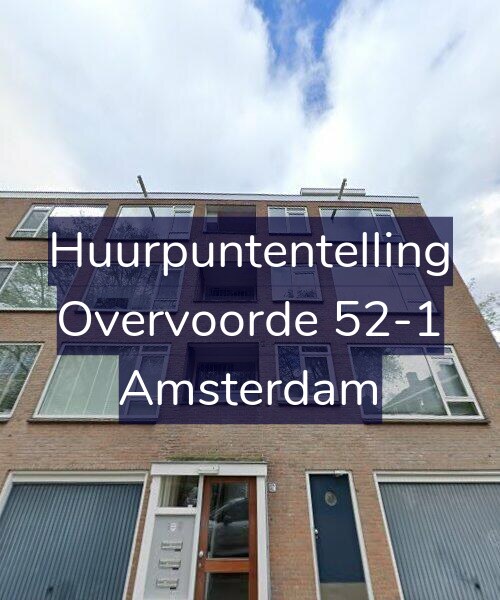 Foto gevel Huurpuntentelling voor Overvoorde 52-1, Amsterdam
