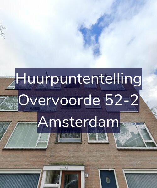 Foto gevel Huurpuntentelling voor Overvoorde 52-2, Amsterdam