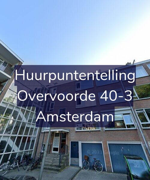 Foto gevel Huurpuntentelling voor Overvoorde 40-3, Amsterdam