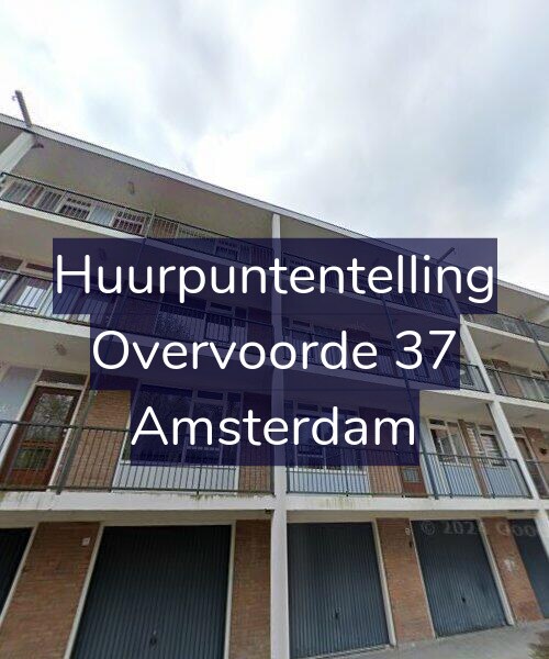 Foto gevel Huurpuntentelling voor Overvoorde 37, Amsterdam