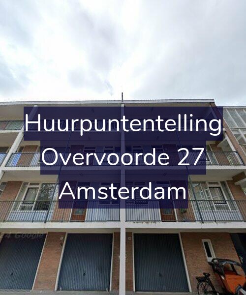 Foto gevel Huurpuntentelling voor Overvoorde 27, Amsterdam