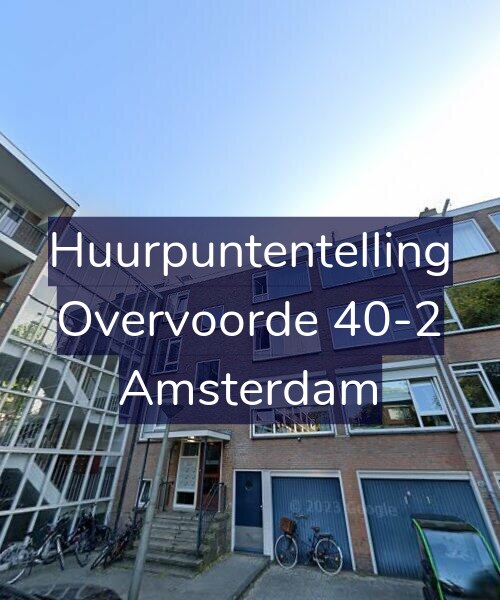 Foto gevel Huurpuntentelling voor Overvoorde 40-2, Amsterdam