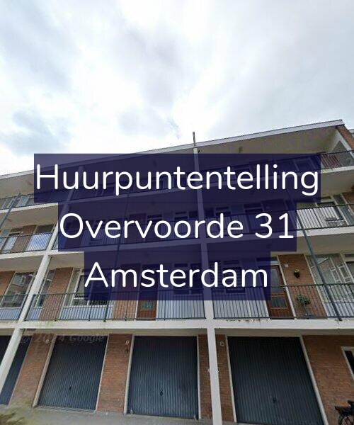 Foto gevel Huurpuntentelling voor Overvoorde 31, Amsterdam