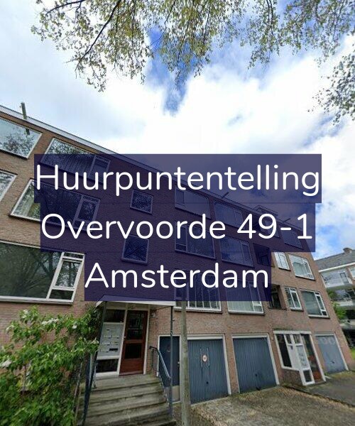 Foto gevel Huurpuntentelling voor Overvoorde 49-1, Amsterdam