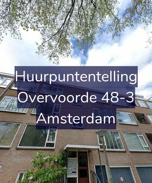 Foto gevel Huurpuntentelling voor Overvoorde 48-3, Amsterdam