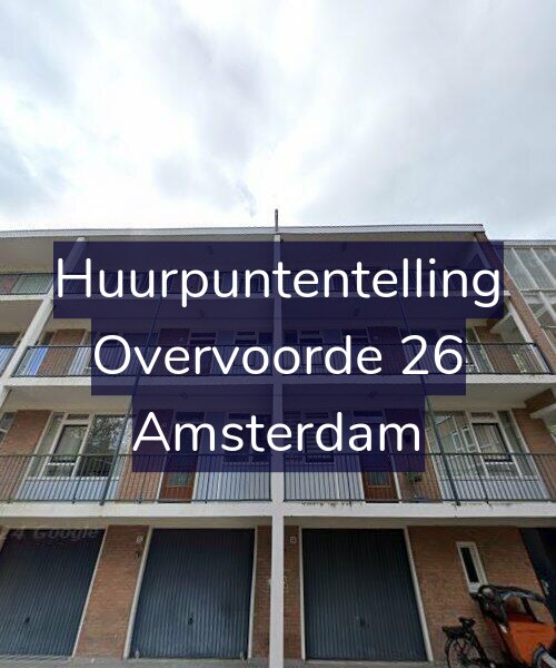 Foto gevel Huurpuntentelling voor Overvoorde 26, Amsterdam