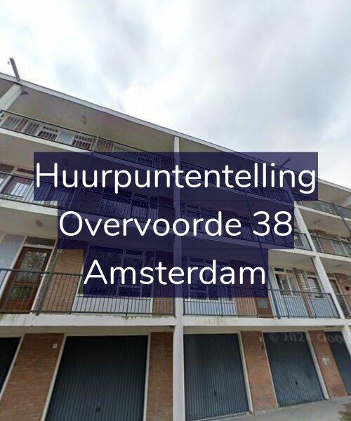 Foto gevel Huurpuntentelling voor Overvoorde 38, Amsterdam