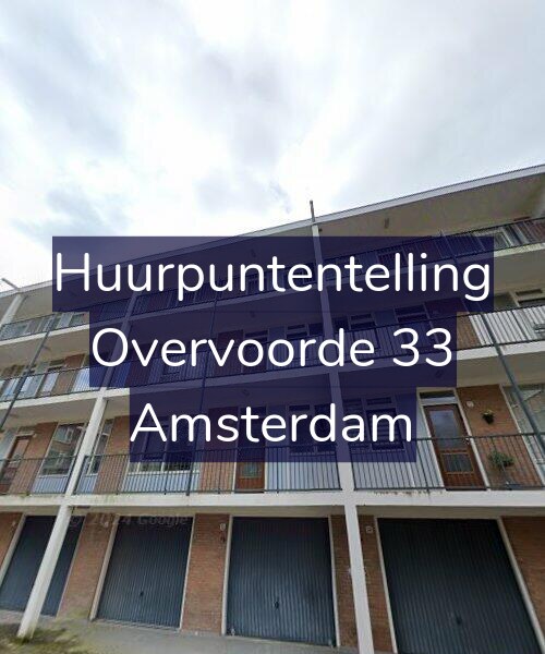 Foto gevel Huurpuntentelling voor Overvoorde 33, Amsterdam