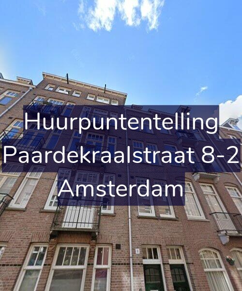 Foto gevel Huurpuntentelling voor Paardekraalstraat 8-2, Amsterdam