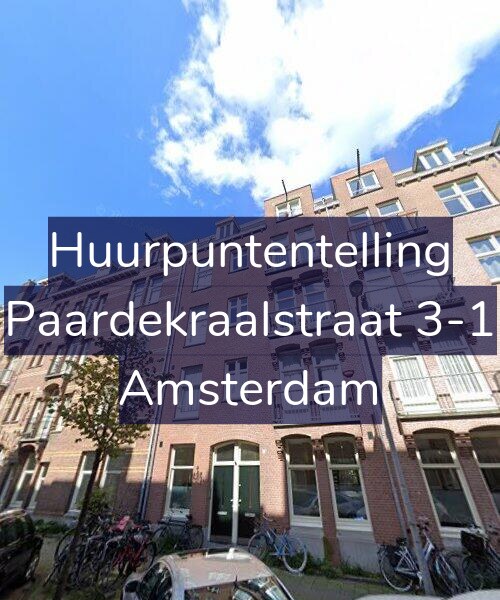 Foto gevel Huurpuntentelling voor Paardekraalstraat 3-1, Amsterdam