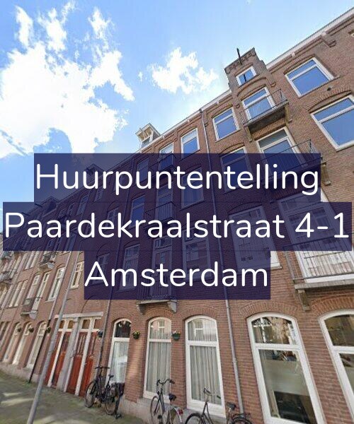 Foto gevel Huurpuntentelling voor Paardekraalstraat 4-1, Amsterdam