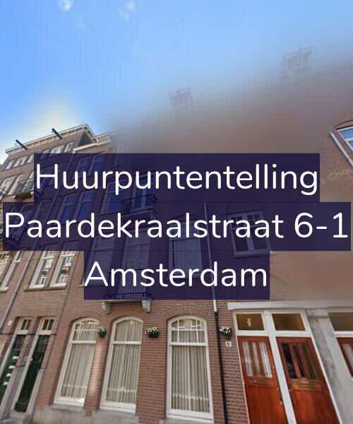 Foto gevel Huurpuntentelling voor Paardekraalstraat 6-1, Amsterdam