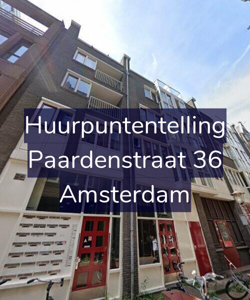 Foto gevel Huurpuntentelling voor Paardenstraat 36, Amsterdam