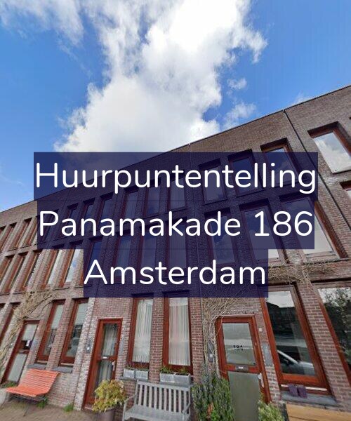 Foto gevel Huurpuntentelling voor Panamakade 186, Amsterdam