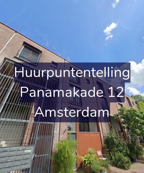 Foto gevel Huurpuntentelling voor Panamakade 12, Amsterdam