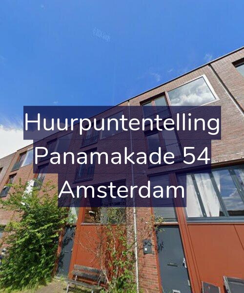 Foto gevel Huurpuntentelling voor Panamakade 54, Amsterdam