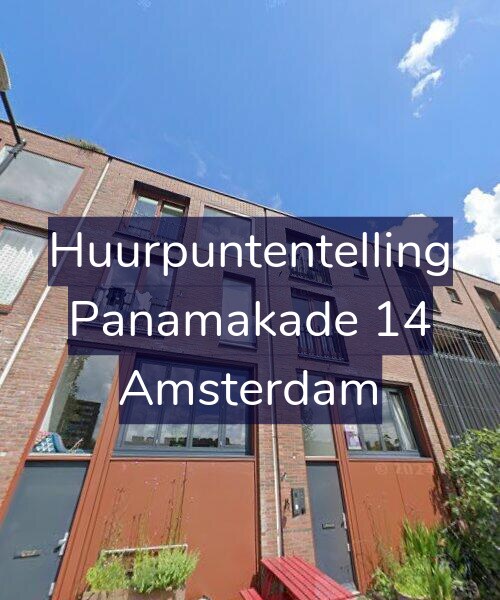 Foto gevel Huurpuntentelling voor Panamakade 14, Amsterdam