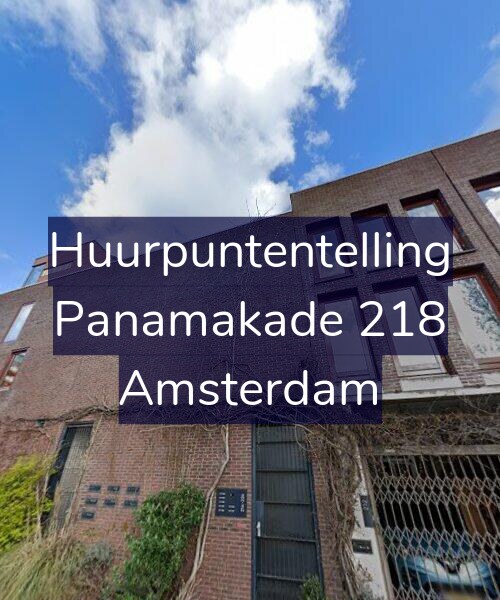 Foto gevel Huurpuntentelling voor Panamakade 218, Amsterdam