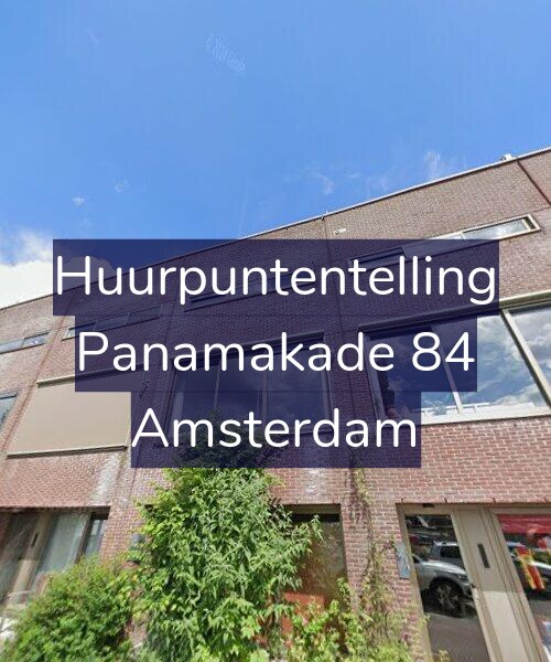 Foto gevel Huurpuntentelling voor Panamakade 84, Amsterdam